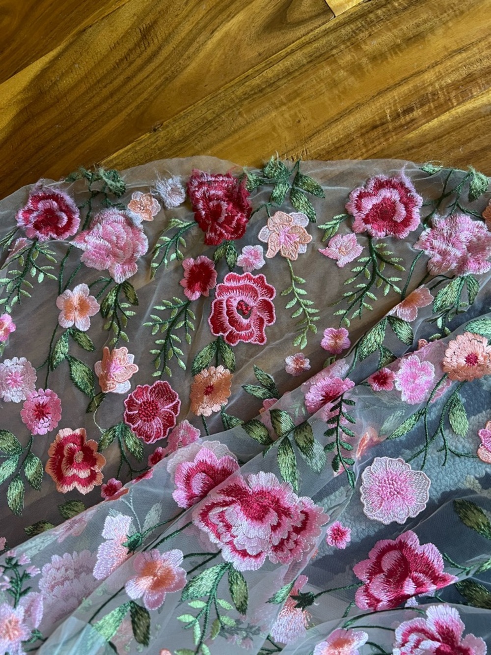 JessaKae Cream Rose Maxi Dress Sz 2X (3x, 4x) - Picture 13 of 17